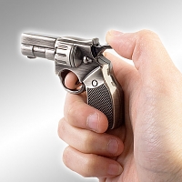 USB Metallic Police Revolver Gun Flash Drive