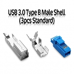 USB 3.0 Type B Male Shell (3pcs Standard)