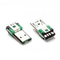 microUSB 7-Pin Male Solder Connector (support high current)