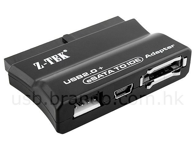 USB + eSATA to IDE Adapter