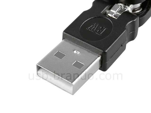 360° x 360° USB A Male to USB B Female Adapter