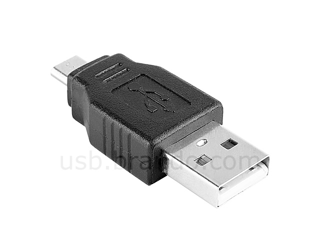 USB 2.0 A Male to Micro-B Male Adapter