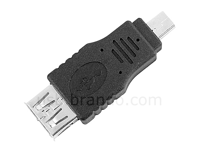 USB 2.0 A Female to Mini-B 5-pin Male Adapter