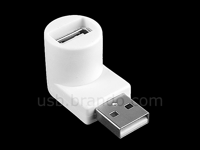 USB 2.0 A Male to USB 2.0 A Female Adapter (90°)