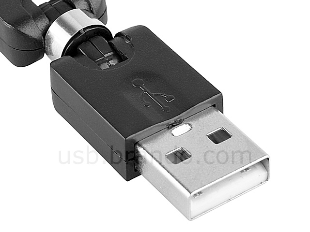 360° x 360° USB A Male to Micro-B Male Adapter