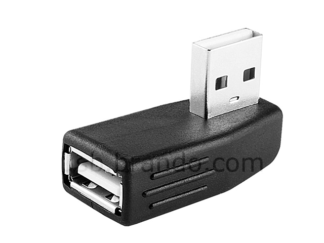 USB 2.0 A Female to USB 2.0 A Male Adapter (90°)