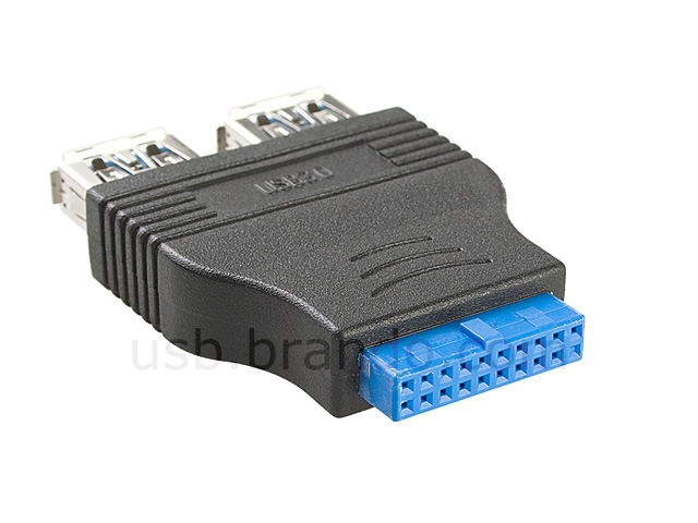 USB 3.0 20-Pin Header to USB 3.0 Type-A Connector