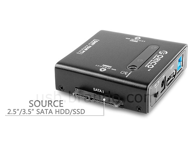 USB 3.0 Dual SATA HDD Clone Adapter (USB 3.0 + eSATA)