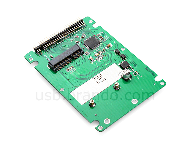 mSATA mini PCI-E SATA SSD to 2.5" IDE 44-Pin Adapter with 10mm Case