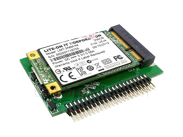 mSATA mini PCI-E SATA SSD to 2.5" IDE 44-Pin Adapter