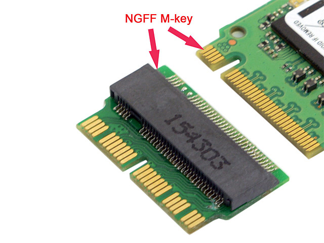 12+16pin 2015 Macbook to M.2 NGFF M-Key SSD Convert Card