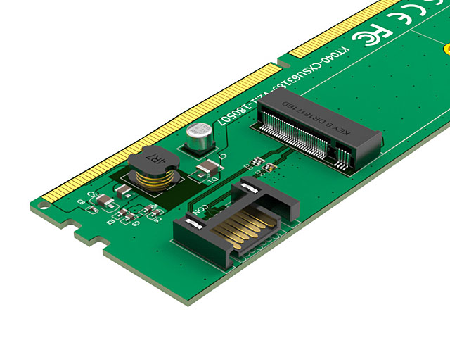 M.2 SSD to SATA Interface DDR4 Power Card Slot Adapter