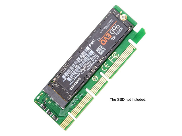 M.2 NVMe SSD NGFF to PCI-E 3.0 16x x4 Adapter