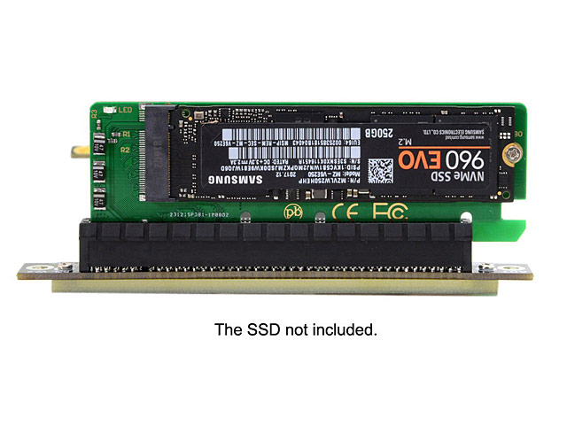 M.2 NVMe SSD NGFF to PCI-E 3.0 16x x4 Adapter