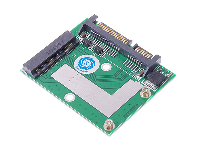 Mini PCIE mSATA SSD to 2.5 SATA 6.0Gps Adapter Card