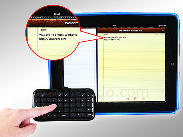 Mini Palm-Size Bluetooth Multimedia Keyboard