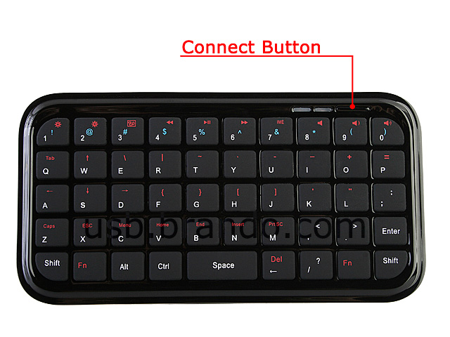 Mini Palm-Size Bluetooth Multimedia Keyboard