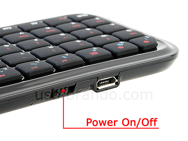 Mini Palm-Size Bluetooth Multimedia Keyboard