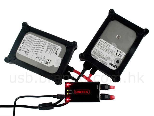 USB 2.0 to Dual SATA HDD Adapter