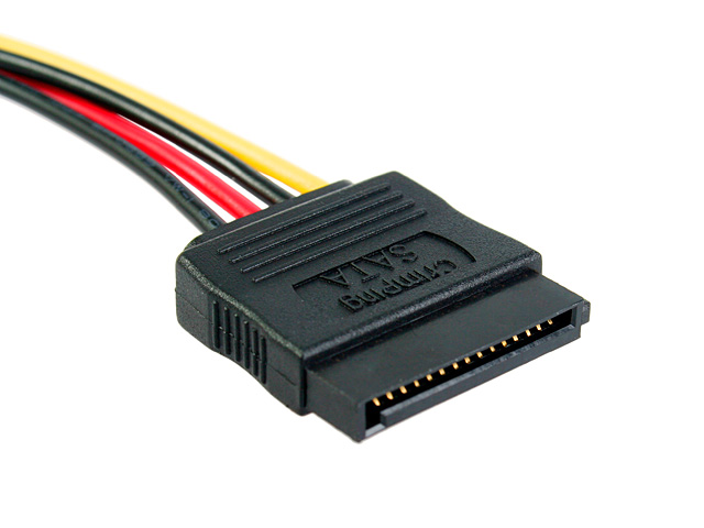 4-pin Mini-plug to SATA Power Cable