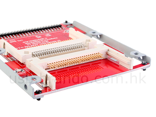 Dual CF to 2.5" IDE (44 Pin) HDD Adapter