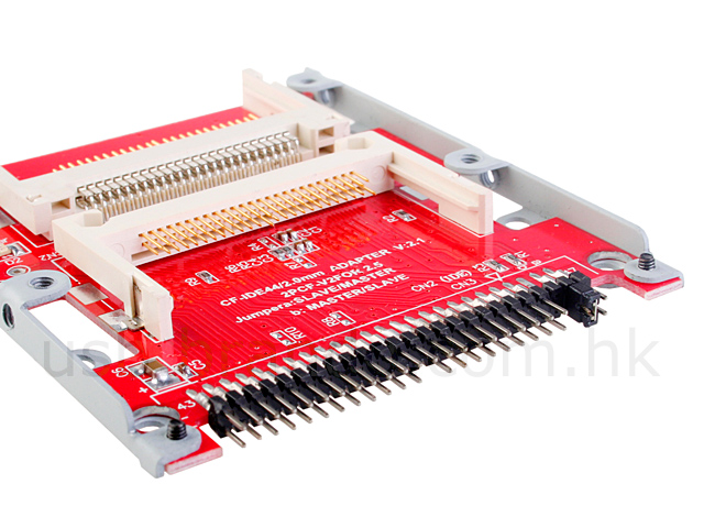 Dual CF to 2.5" IDE (44 Pin) HDD Adapter