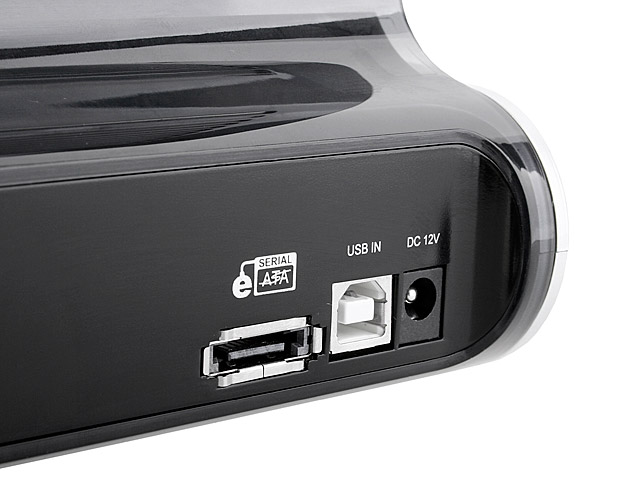 Dual SATA HDD Multi-Function Dock with One Touch Backup (USB + eSATA)