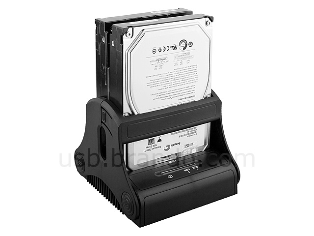 SATA Dual HDD Docking Station with Power + eSATA Extension Kit
