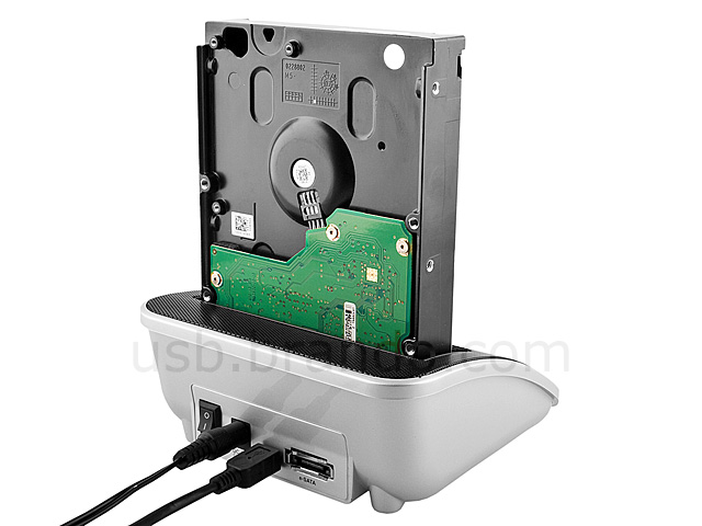 SATA HDD Dock Station with Card Reader + Hub (USB + eSATA) (Y-1062)