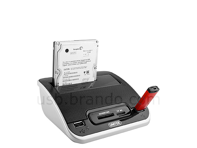 SATA HDD Dock Station with Card Reader + Hub (USB + eSATA) (Y-1062)