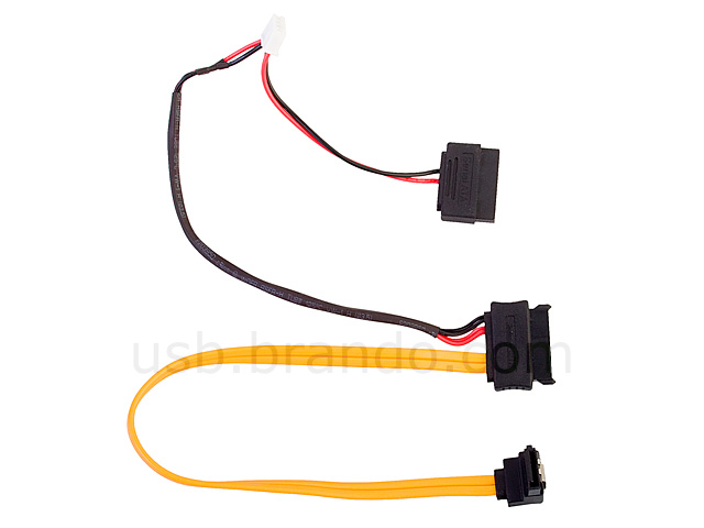 Slimline SATA with 4-pin Mini-plug/SATA Power 2-in-1 Cable