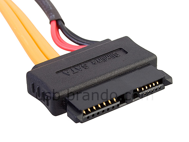 Slimline SATA with 4-pin Mini-plug/SATA Power 2-in-1 Cable