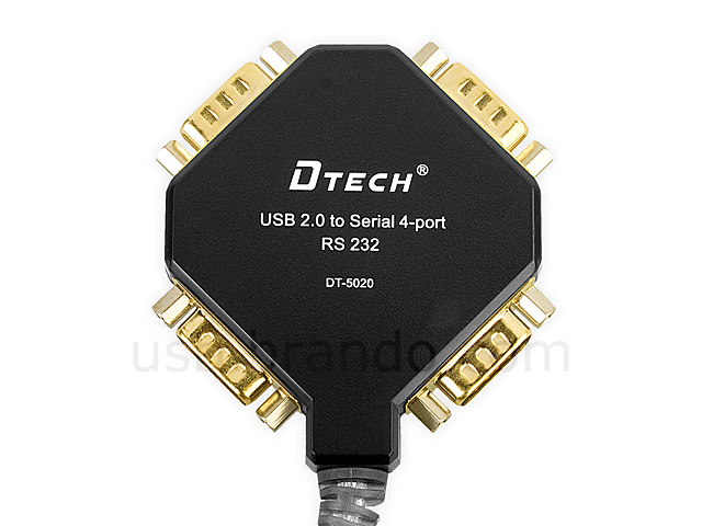 USB 2.0 to 4 x RS 232 Cable