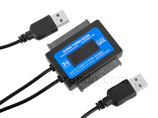 USB 2.0 to Dual 2.5" SATA Cable