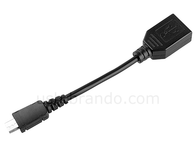 USB 2.0 A Female to Micro-B Male Short Cable
