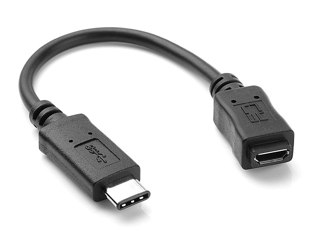 USB 3.1 Type-C Male to microUSB Female Short Cable