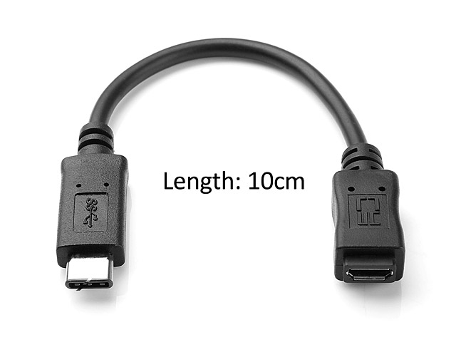 USB 3.1 Type-C Male to microUSB Female Short Cable