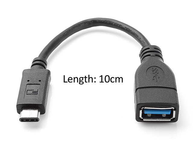 USB 3.1 Type-C Male to USB 3.0 A Female OTG Short Cable