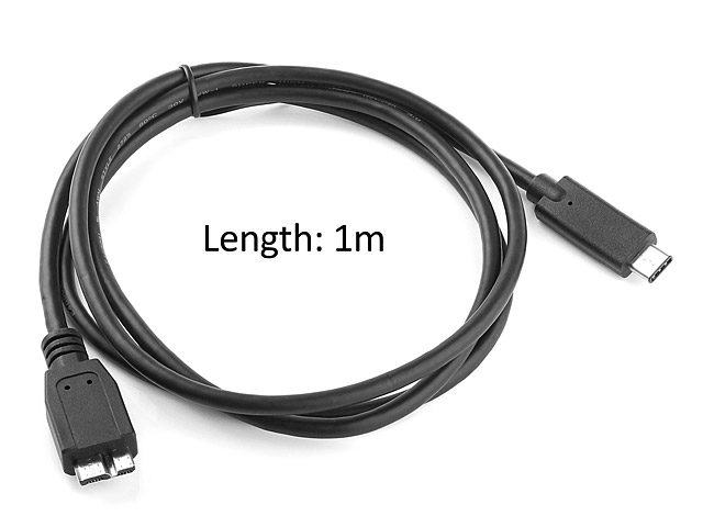 USB 3.1 Type-C Male to USB 3.0 micro B Male Cable