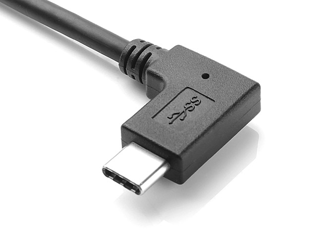 USB 3.1 Type-C Male to USB 3.0 A Male Cable (Horizontal 90°)