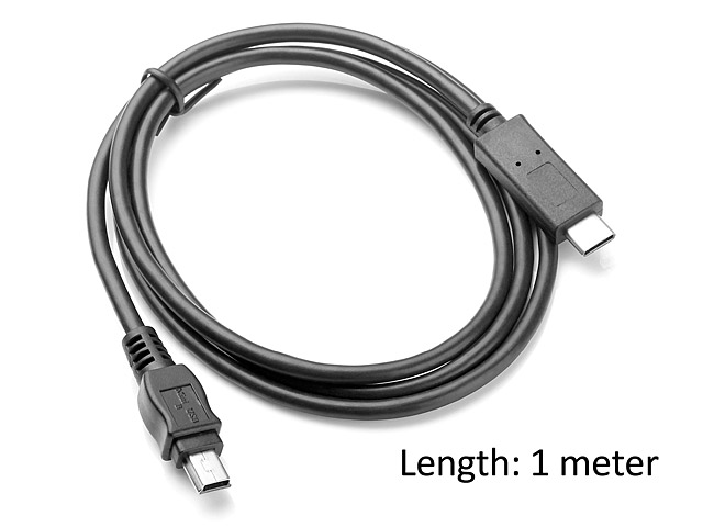 USB 3.1 Type-C Male to mini USB 5-Pin Male Cable