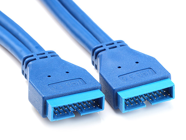 USB 3.0 20-Pin Header Female to USB 3.0 20-Pin Header Female Cable