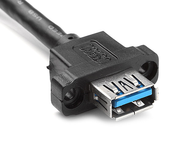 USB 3.0 20-Pin Header Male to USB 3.0 Type-A Female Cable II