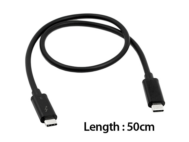 Thunderbolt 3 USB-C USB 3.1 Male to Thunderbolt 3 Male Cable (40Gbps)