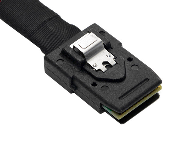 Slim SAS 4.0 SFF-8654 4i 38pin Host to Mini SAS 4i SFF-8087 36pin Target Cable