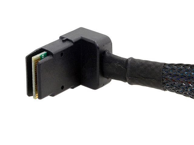 Mini SAS SFF-8087 90D Angled to Angled SFF-8087 Server Data Cable