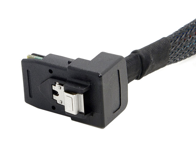 Mini SAS SFF-8087 90D Angled to Angled SFF-8087 Server Data Cable