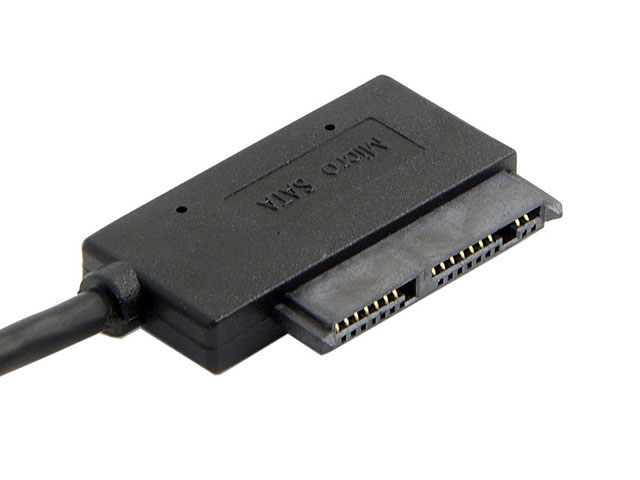 USB 3.0 to Micro SATA (Angled 90°) Cable