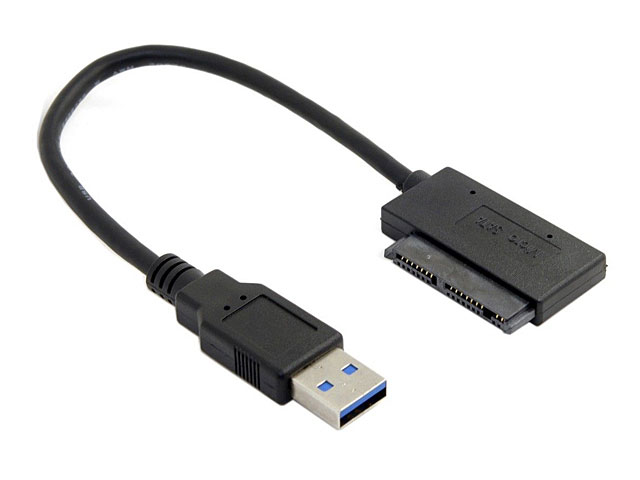 USB 3.0 to Micro SATA (Angled 90°) Cable