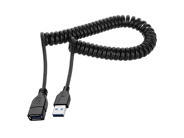 USB 3.0 Extension Curled Cable